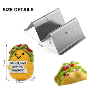 Woltic W taco holders oven-safe use for warming tortillas and toppings