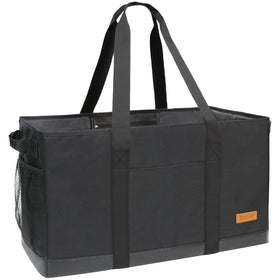 WONDAY Extra Large Utility Tote standing upright for easy loading and unloading