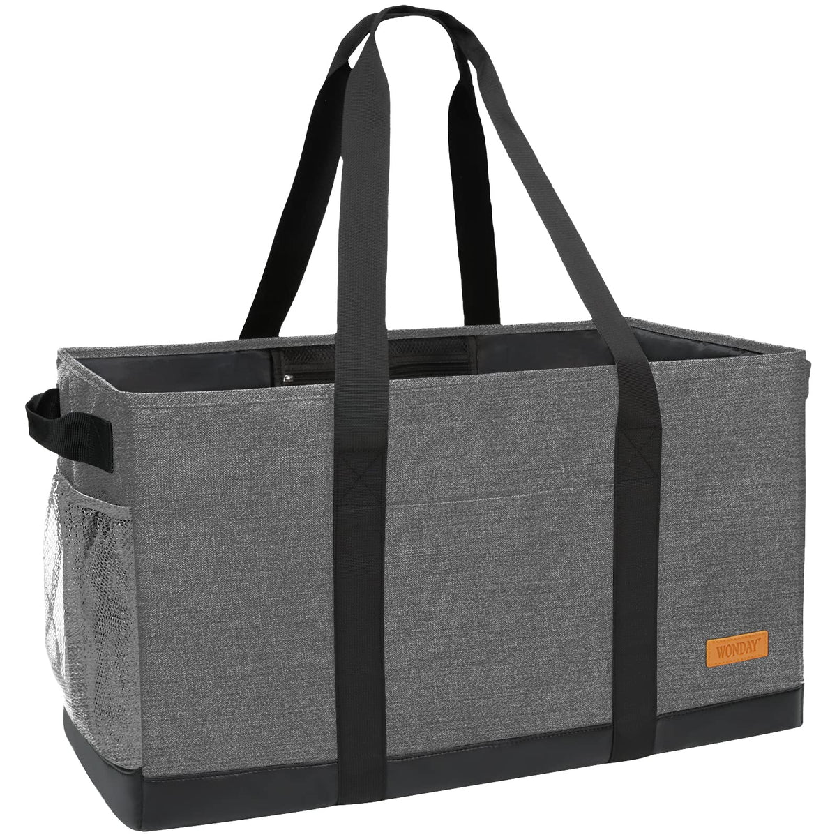 WONDAY extra-large tote standing design keeps groceries upright in car