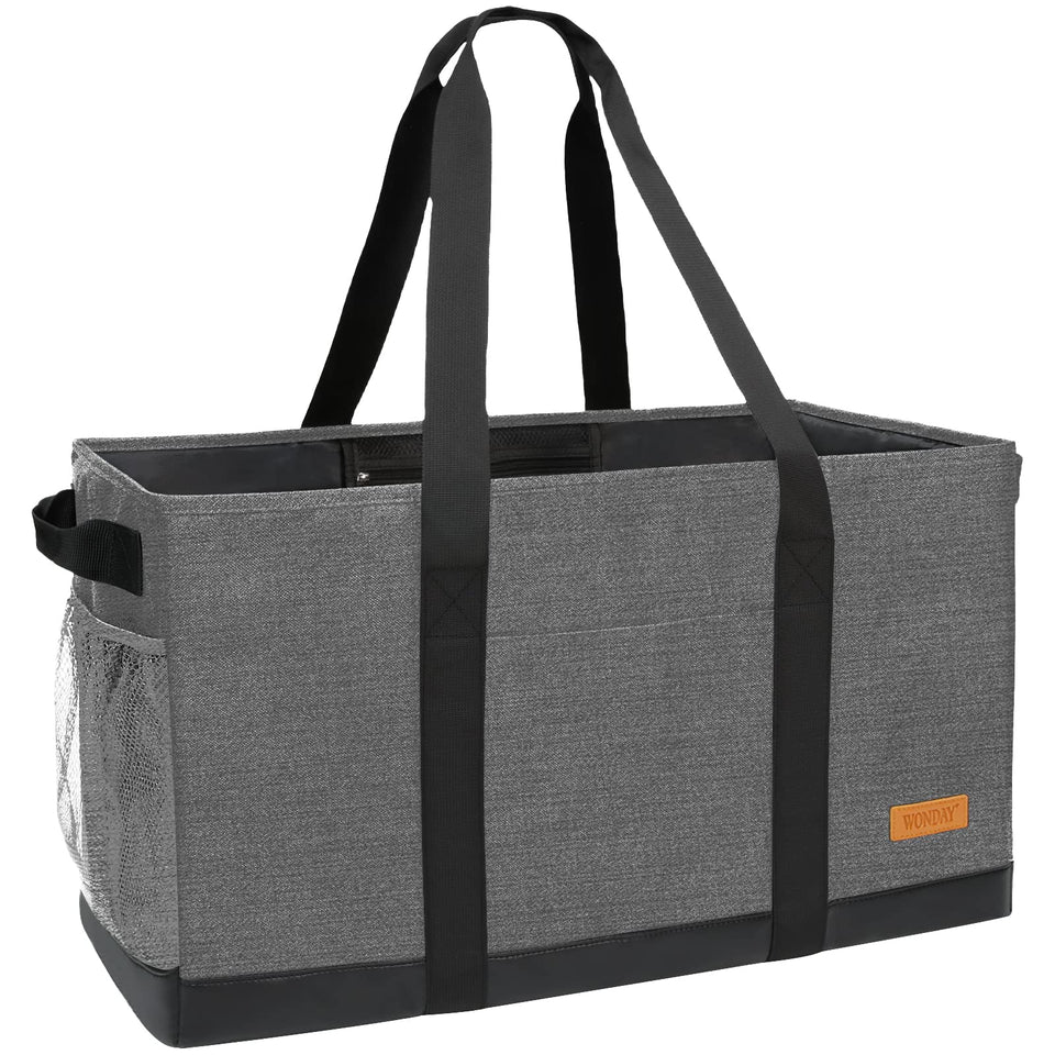 WONDAY extra-large tote standing design keeps groceries upright in car