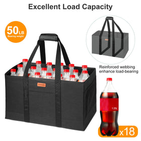 WONDAY large utility tote bag bottom PP-board reinforces stability for heavy loads.
