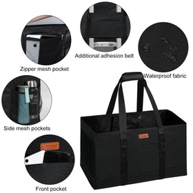 WONDAY large utility tote bag front pocket keeps essentials within reach.
