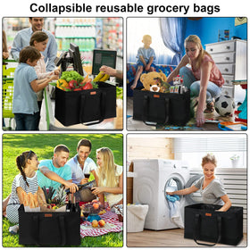 WONDAY large utility tote bag in use at grocery store or beach.
