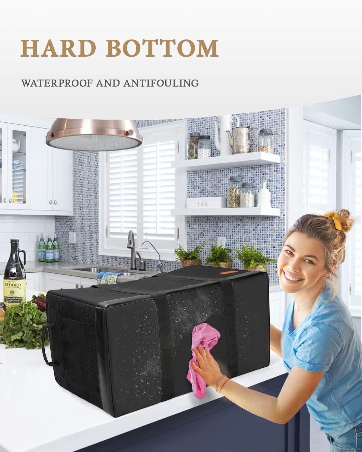 WONDAY tote with reinforced handles and bottom for heavy loads