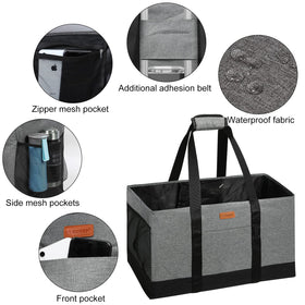 WONDAY tote interior with mesh pocket and front pocket for small items