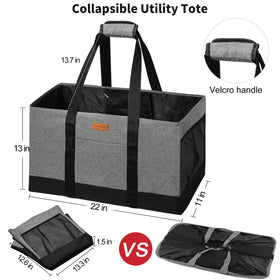 WONDAY tote with side panels for organized and stable contents