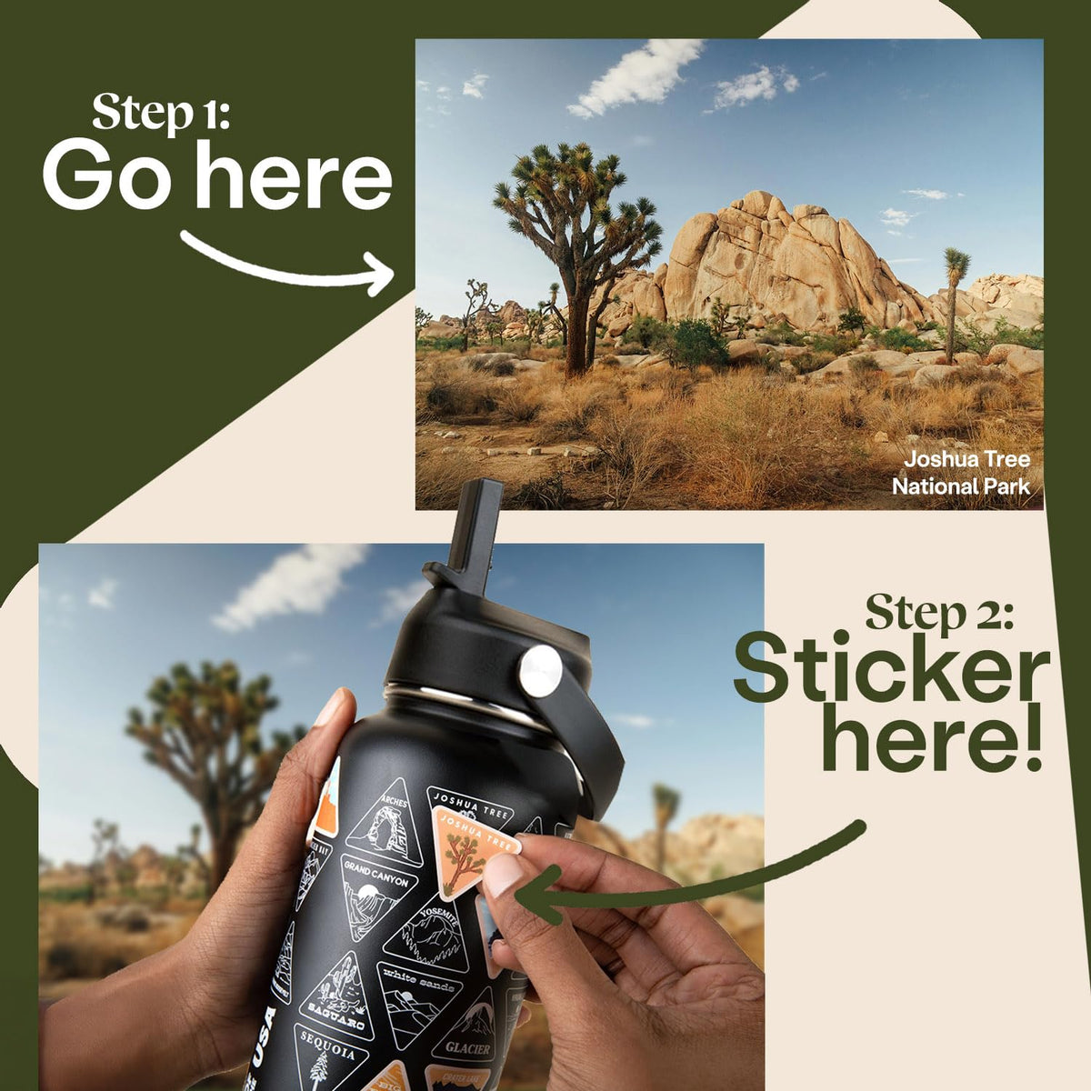 Engraved fifty-state artwork on Wondery bottle adds premium feel during travel.