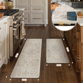 WondRg beige retro pattern adds warm style to the kitchen.