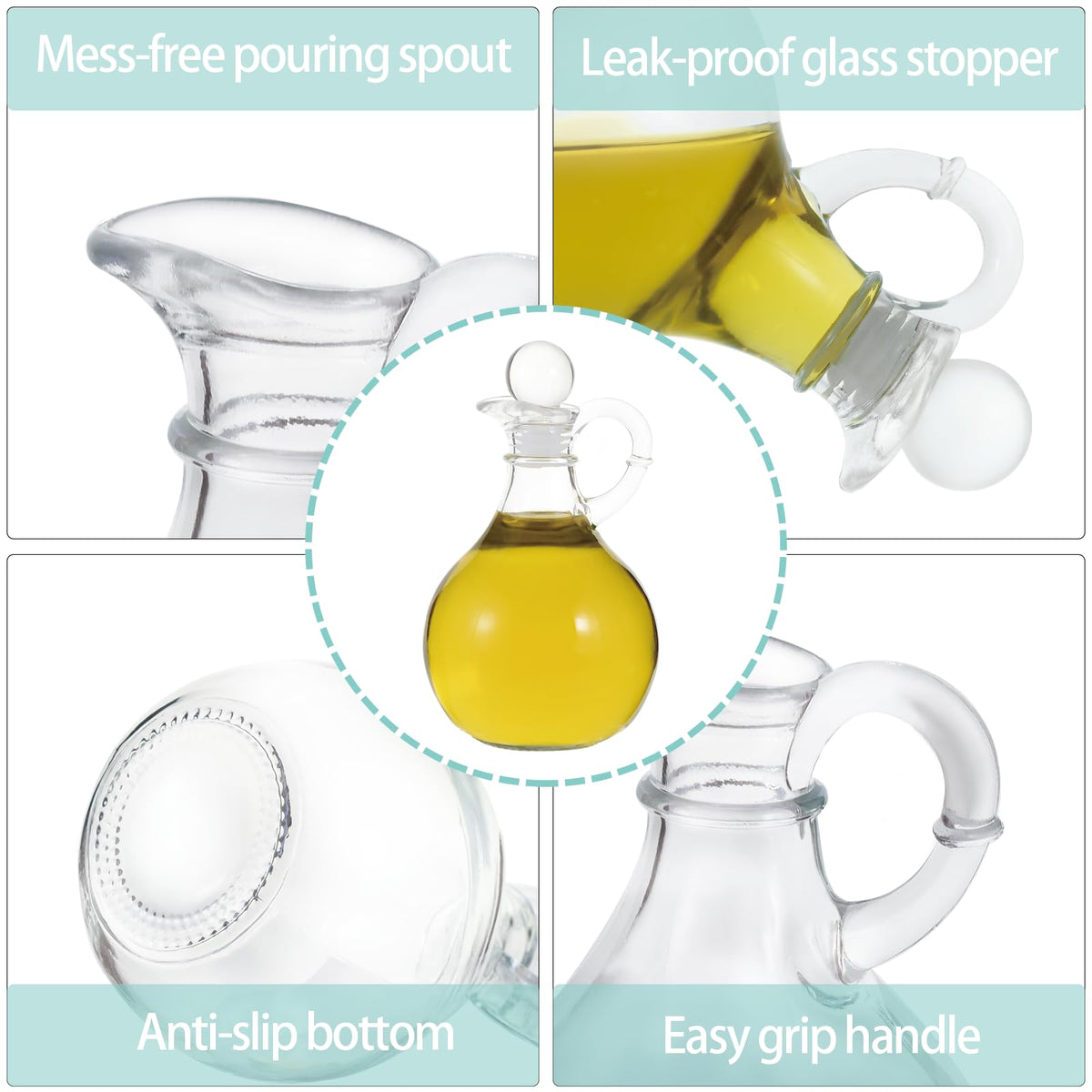 Wongblee pour-spout closeup showing mess-free pouring