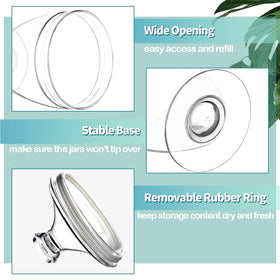 Wongblee shatterproof jar on display in modern bathroom or counter.