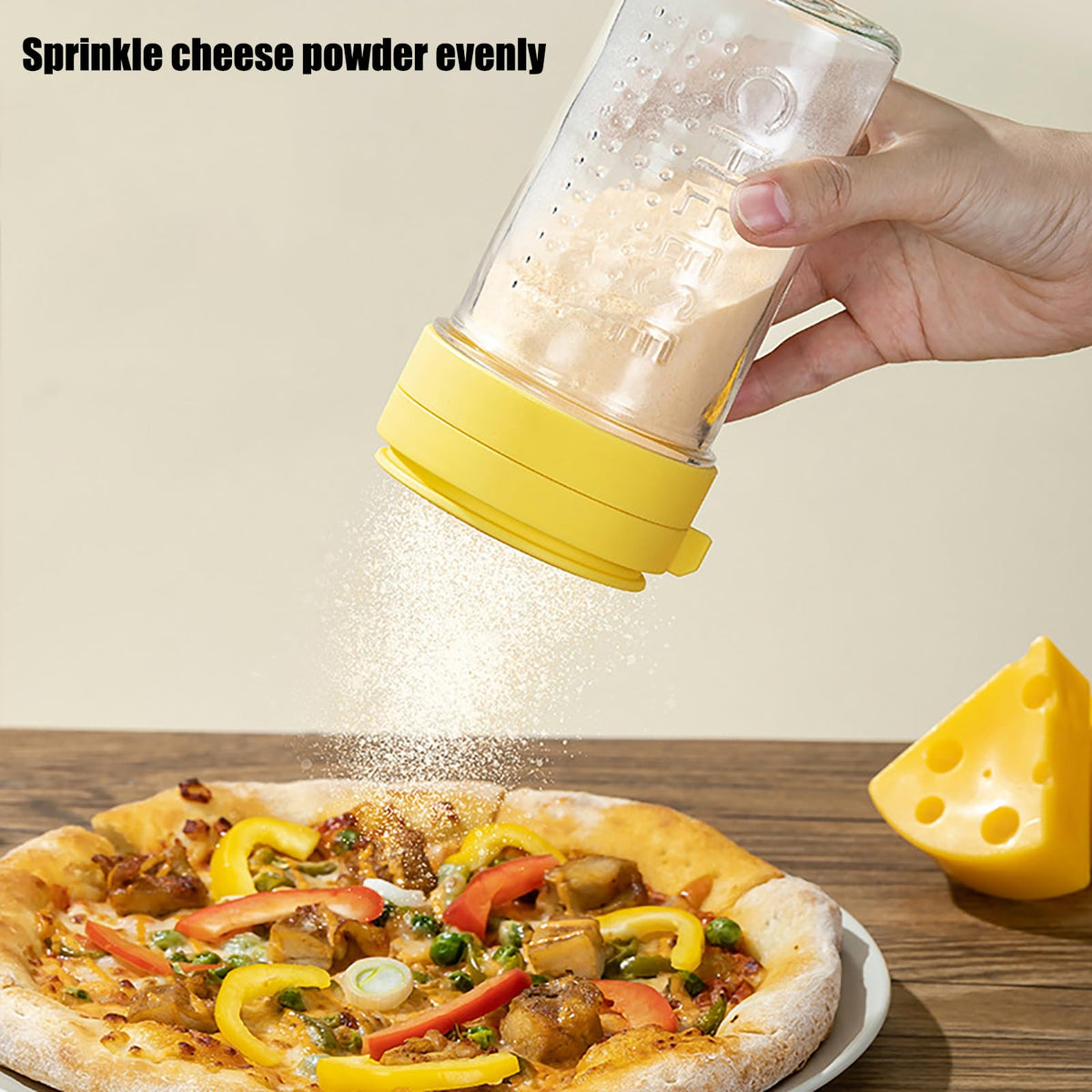 WonLiq 12-ounce glass jar ready for cheese or dry ingredients