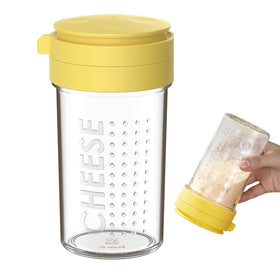 WonLiq parmesan shaker with airtight lid for precise, clump-free dispensing