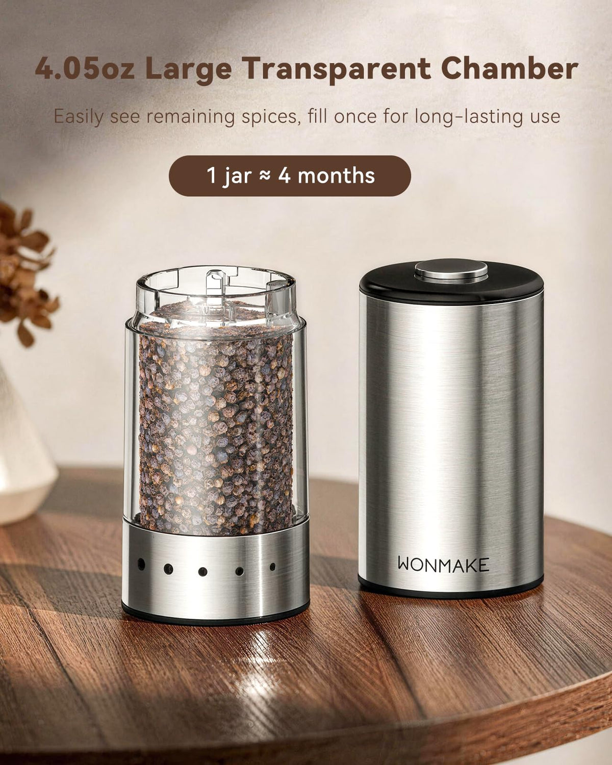 WONMAKE Type-C rechargeable design keeps set ready to use