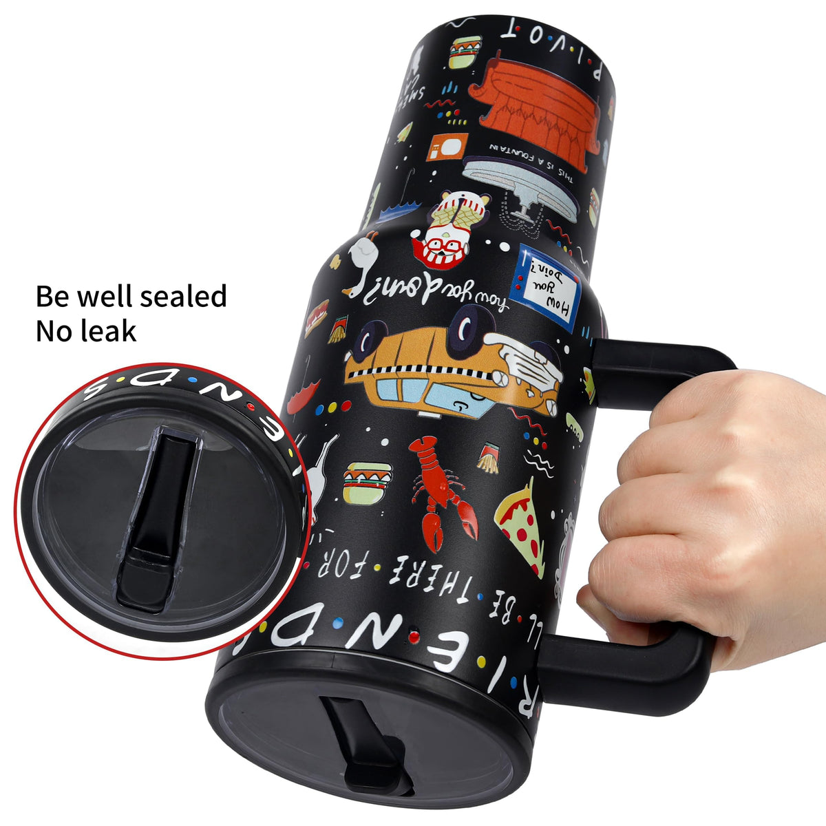 Wonshia stainless steel 18/8 construction for durable, tasteless hydration.