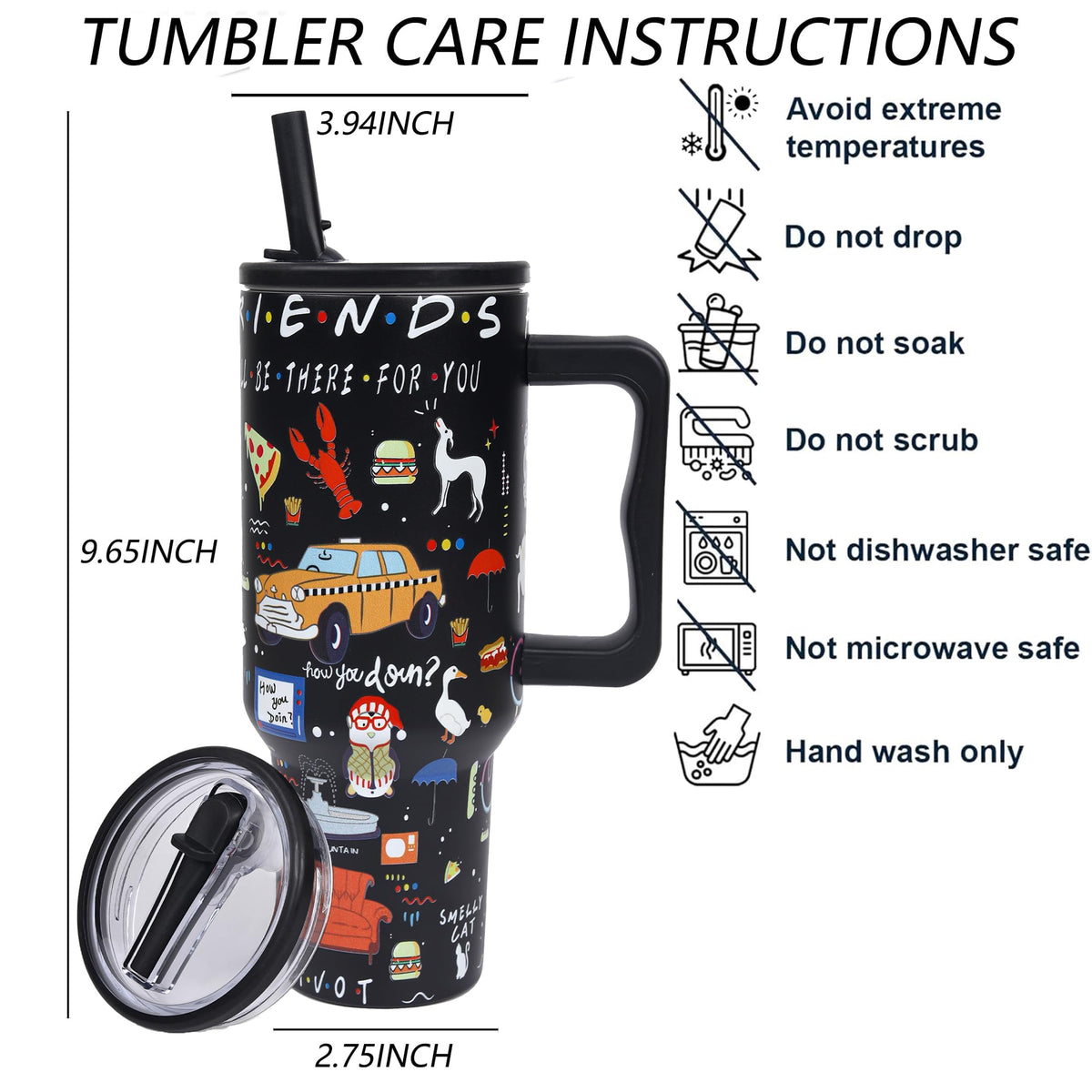 Wonshia vacuum insulated dual-wall 40oz tumbler maintains beverages at the desired temperature.