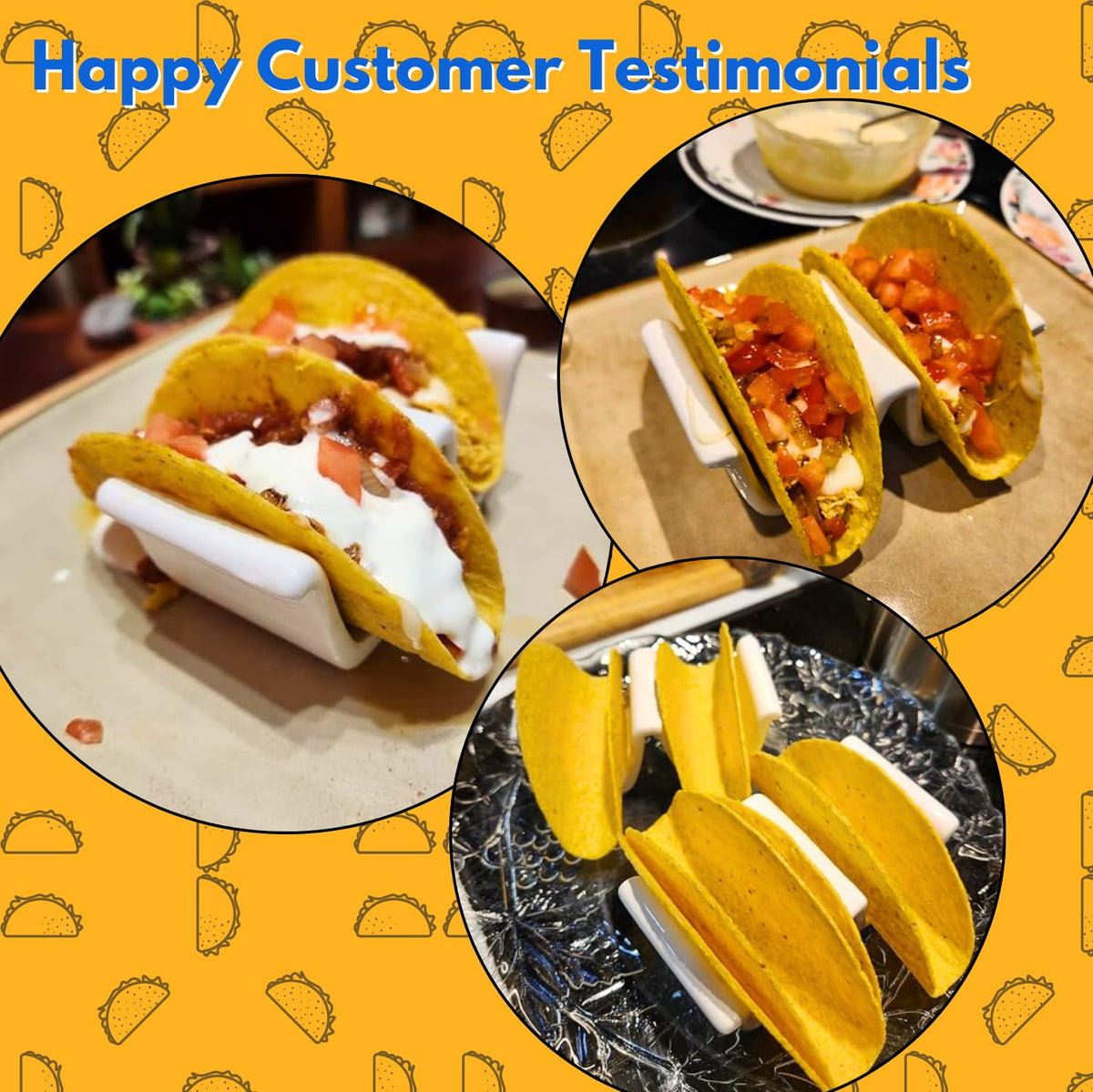Set of 2 HolaTasty taco shell holders for thoughtful hosting
