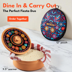 Decorative Day of the Dead design enhances the dining table.