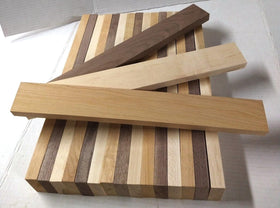 Wood-Hawk 18-board bundle featuring walnut-maple-cherry for DIY cutting boards and crafts.