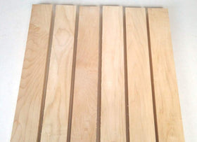 Wood-Hawk smooth-edged boards ready for sanding and finishing.