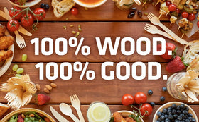 Woodable backyard compostable stirrers simple to compost at home.