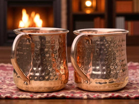 Wooden Baker copper mug cooling action suggests quick chilling and lasting cold feel