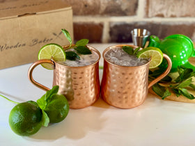 Wooden Baker copper mug with hammered handle detail for durable daily use