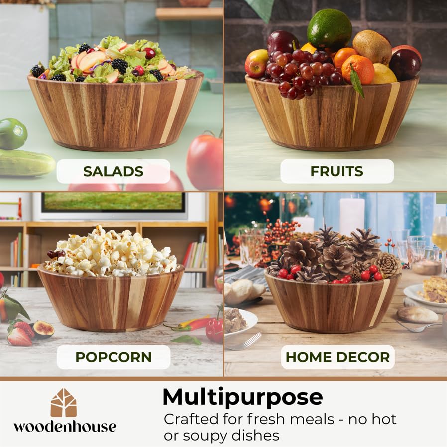 Woodenhouse 8-inch small bowl for dips, nuts, or snacks.