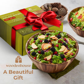 Woodenhouse gift-ready wooden bowls highlighting craftsmanship.
