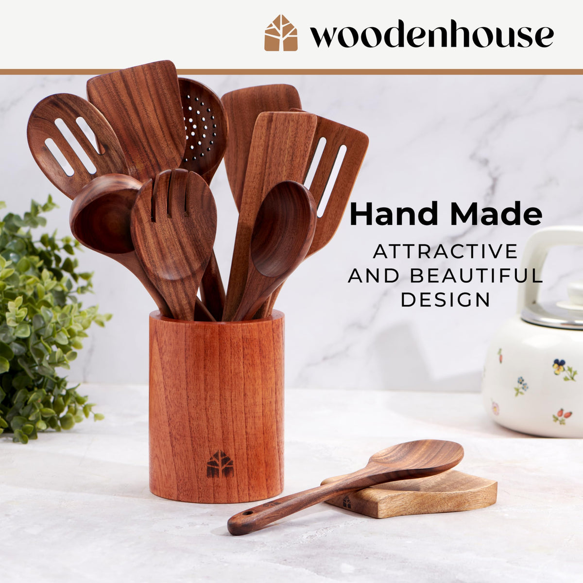 Woodenhouse care image showing hand wash and air dry routine