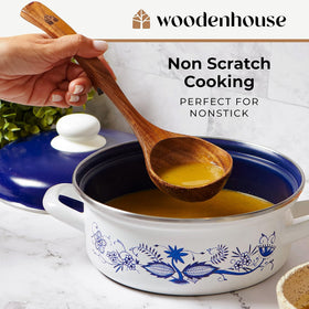 Woodenhouse ladle back-hook design resting on bowl edge