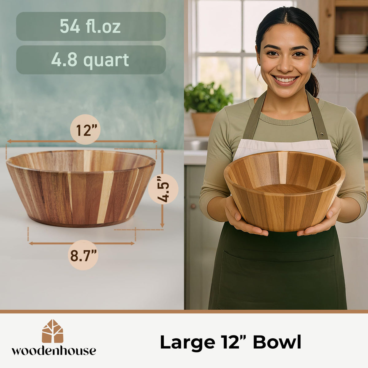 Woodenhouse popcorn bowl adds rustic charm to gatherings.