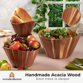 Woodenhouse 10-inch medium bowl ideal for sides, fruits, or grains