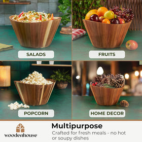 Woodenhouse 8-inch small bowl perfect for individual portions and dips