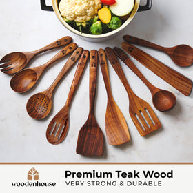 Woodenhouse utensils holder shows organized storage and quick access