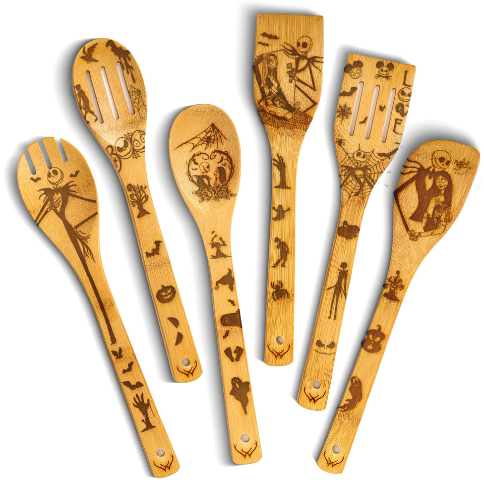Woodlands USA Nightmare 6 piece set spoons and spatulas for nonstick pans