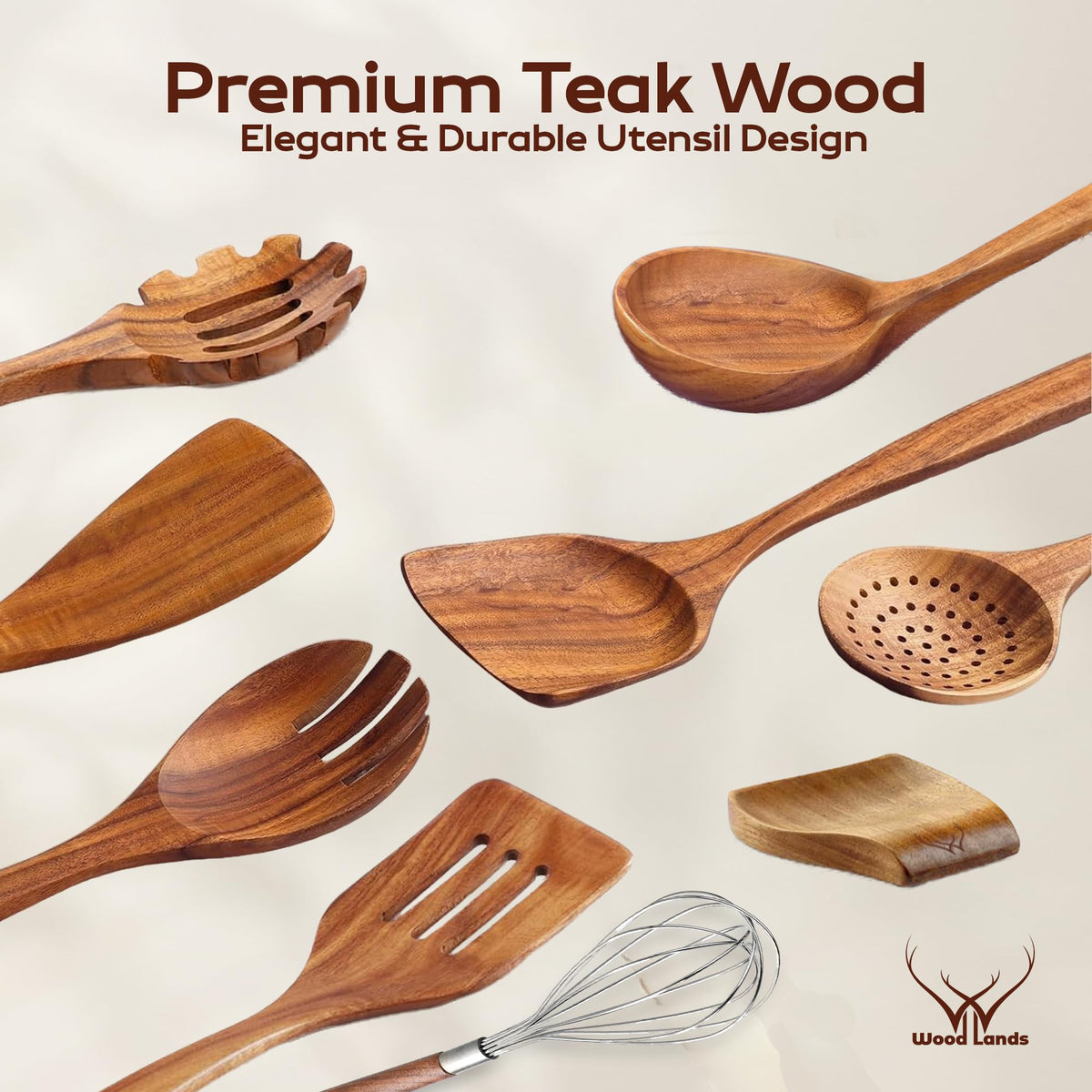 Woodlands USA teak close-up highlighting durable grain and finish.