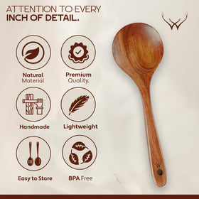 Woodlands USA wooden whisk for light beating.