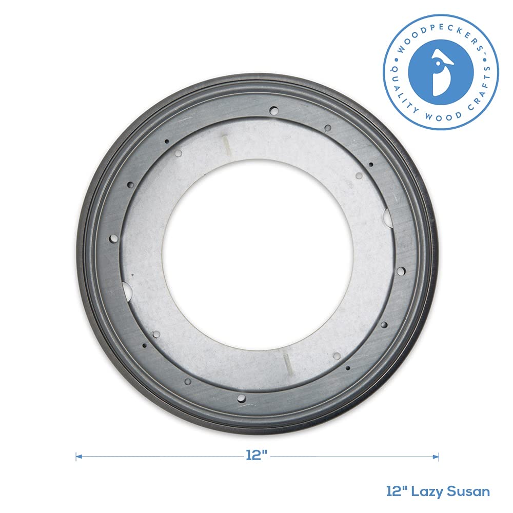 Woodpeckers Lazy Susan steel 22-gauge frame provides durable support and stability.