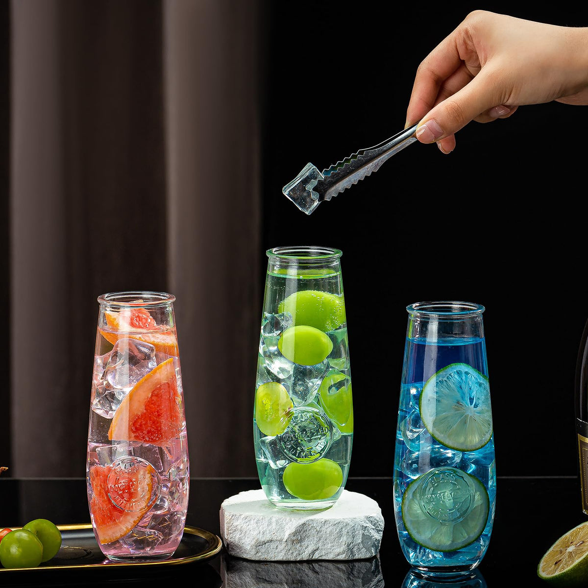 Wookgreat clear champagne flutes ideal for prosecco and mimosas