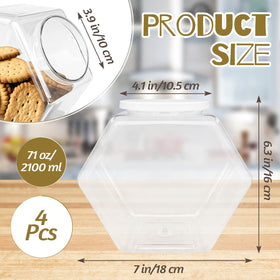Woozettn clear cookie jar shows contents clearly for quick access.