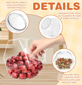 Woozettn plastic dry food jar versatile pantry storage solution