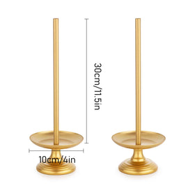 WOPARTY Donut Stand Metal 2-Pack perfect wedding decor display for a refined dessert table.