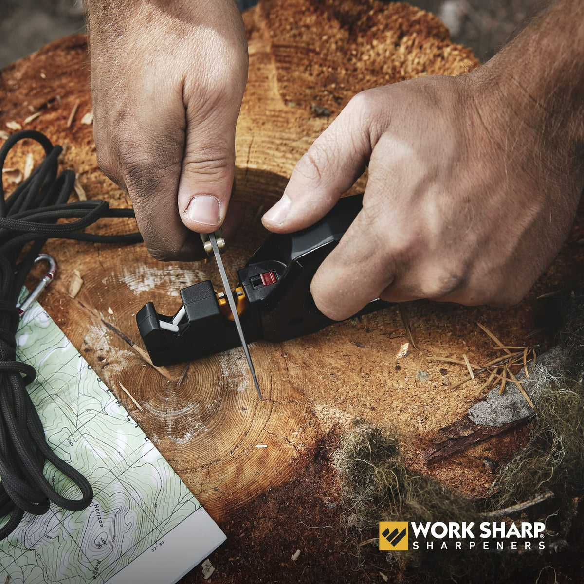 Compact handheld design of the Pivot Pro for on-the-go sharpening