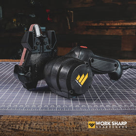 Work Sharp extra belts enabling versatile sharpening across blade types.