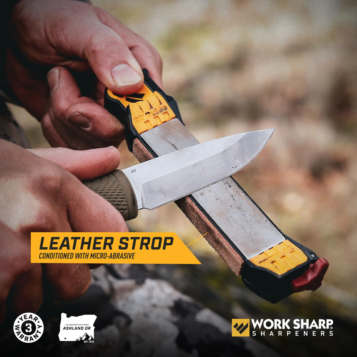 Work Sharp Elite diamond plates enable fast field edge sharpening