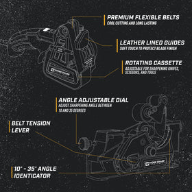 Ken Onion Elite Mk2 adjustable angle system for versatile edge geometry.