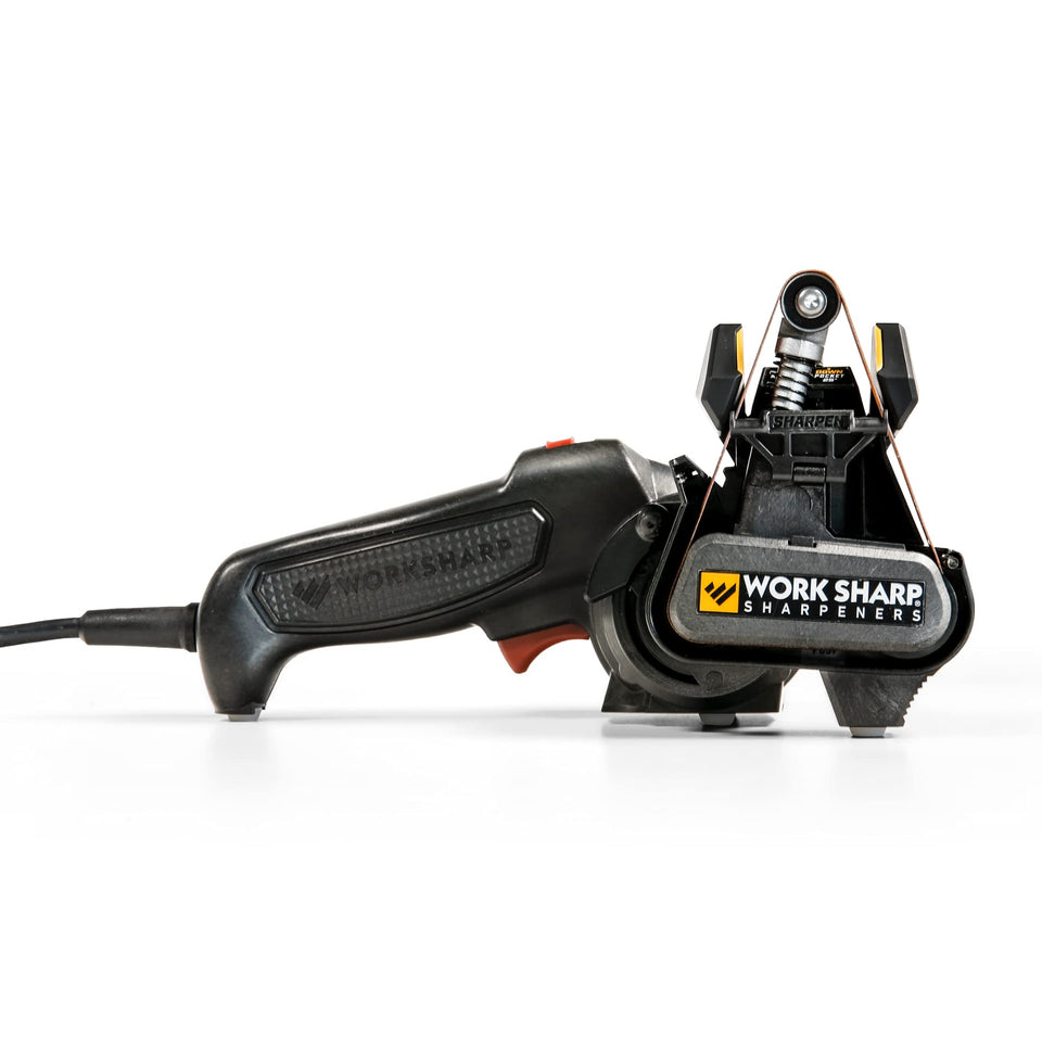 Work Sharp MK2 front view shows a compact professional sharpener for knives and tools.