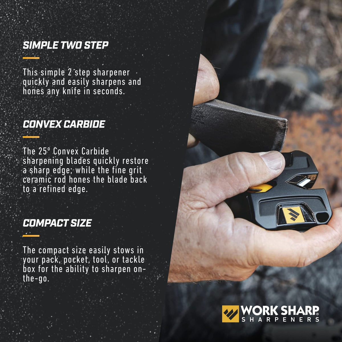 Work Sharp Pivot diamond plate sharpens hooks and edge tools.