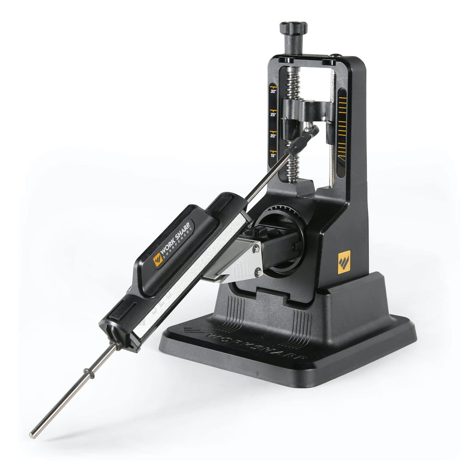 Work Sharp Precision Adjust Knife Sharpener angle-guided setup for consistent edges