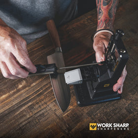 Coarse to fine diamond stages under the Work Sharp system